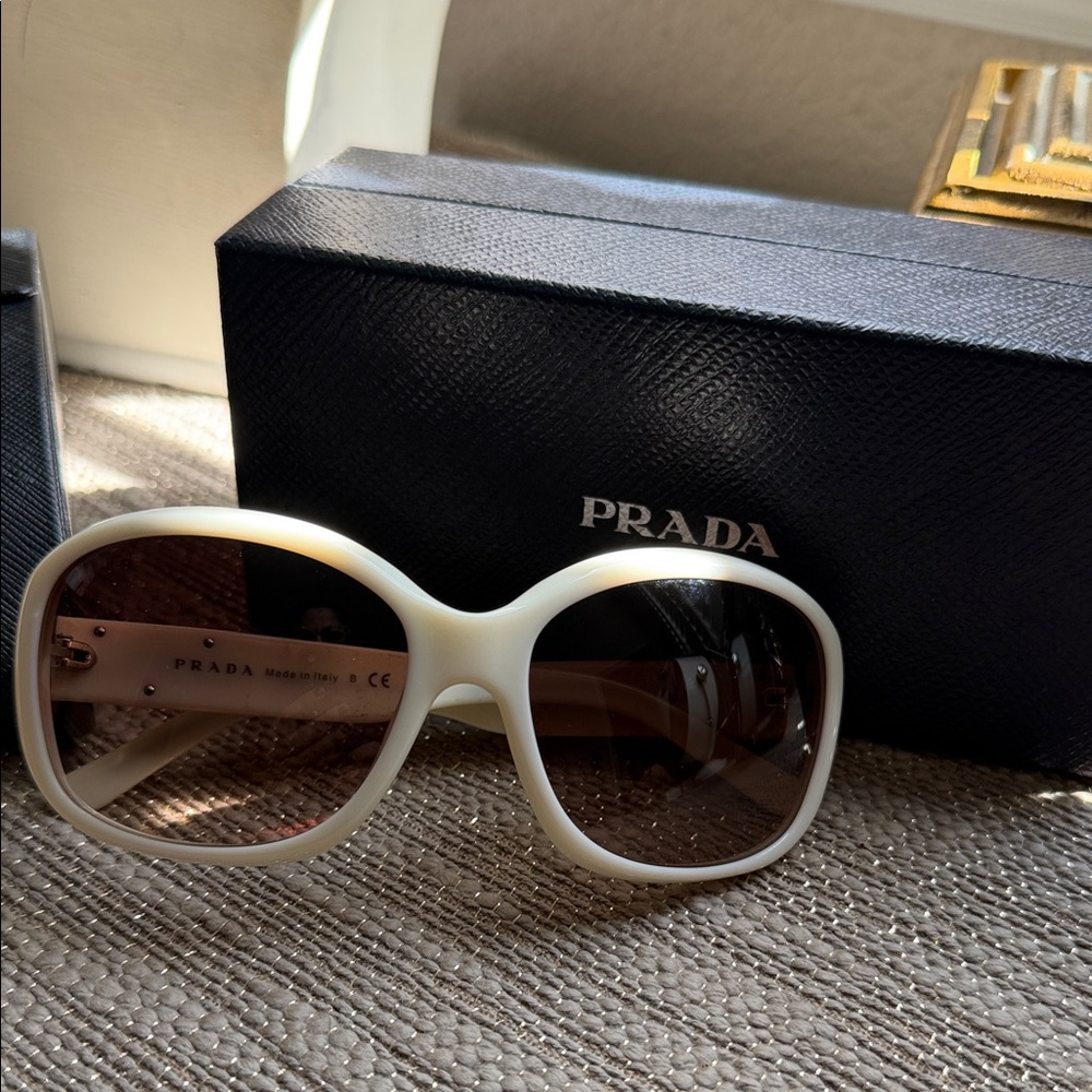Prada Cream Women's Sunglasses